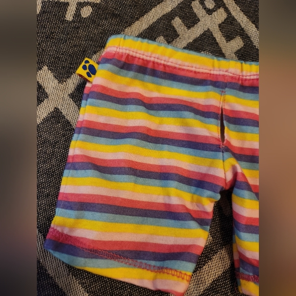 2013 Build-A-Bear Workshop BABW Colorful Striped Pants Blue Purple Pink Yellow - Picture 5 of 7